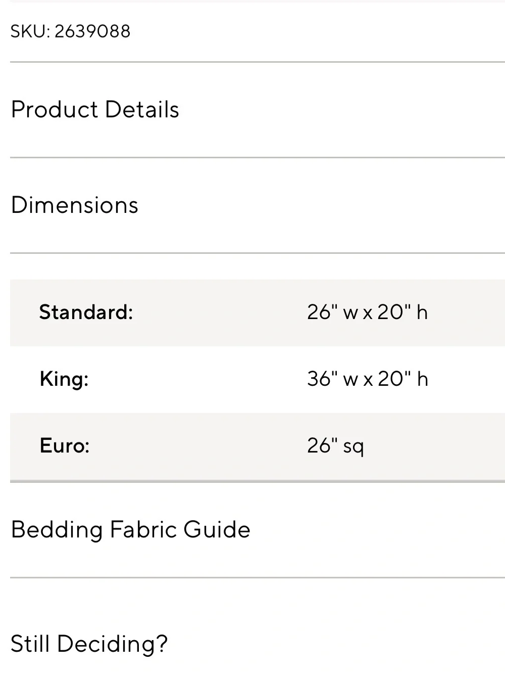 Pottery Barn European Flax Linen Waffle Comforter Sham Set of 3 {26” Square}